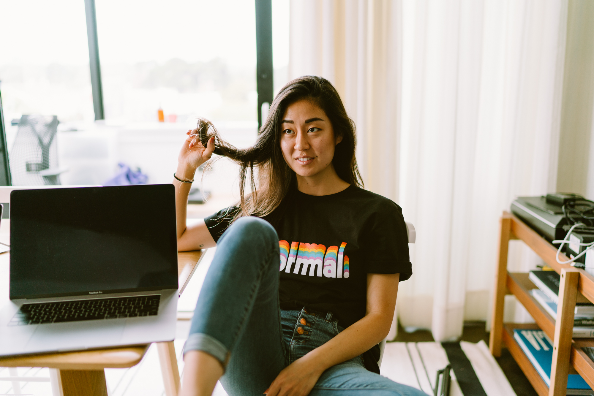 1 Normal looking away